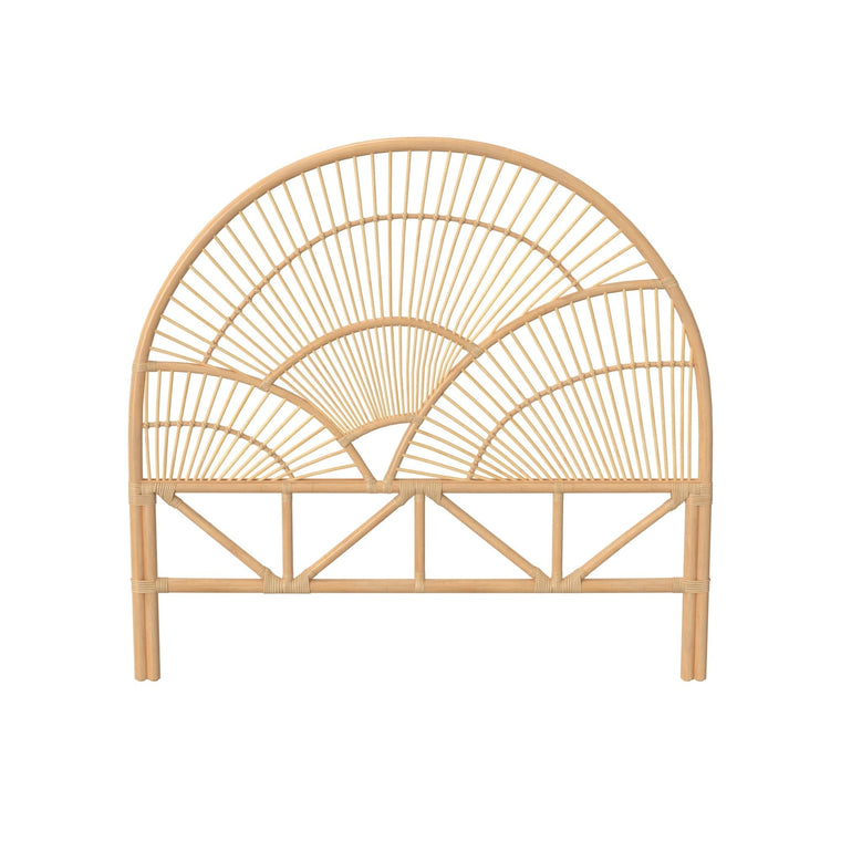 Sunrise Rattan Headboard, Natural - product view 1