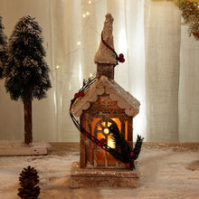 Creative Wooden Christmas Houses Village Ornaments Decoration with Lights - product view 6