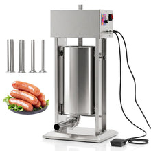 Electric Sausage Stuffer with 4 Stuffing Tubes Foot Pedal & Stepless Speed