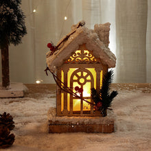 Creative Wooden Christmas Houses Village Ornaments Decoration with Lights - product view 4