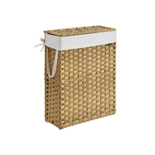 Slim Laundry Hamper with Lid and Handles - product view 2