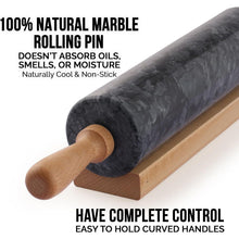 17-Inch Marble Rolling Pin With Stand - product view 4