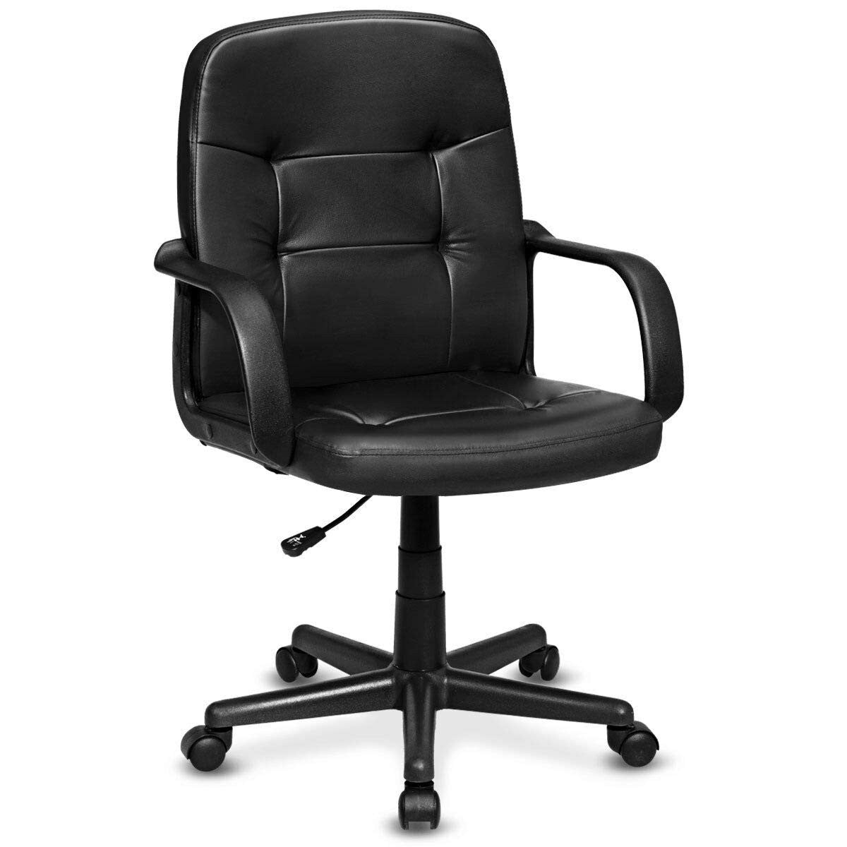 Executive Chair Mid Back Office W/Arms and Swivel Wheels - product view 1