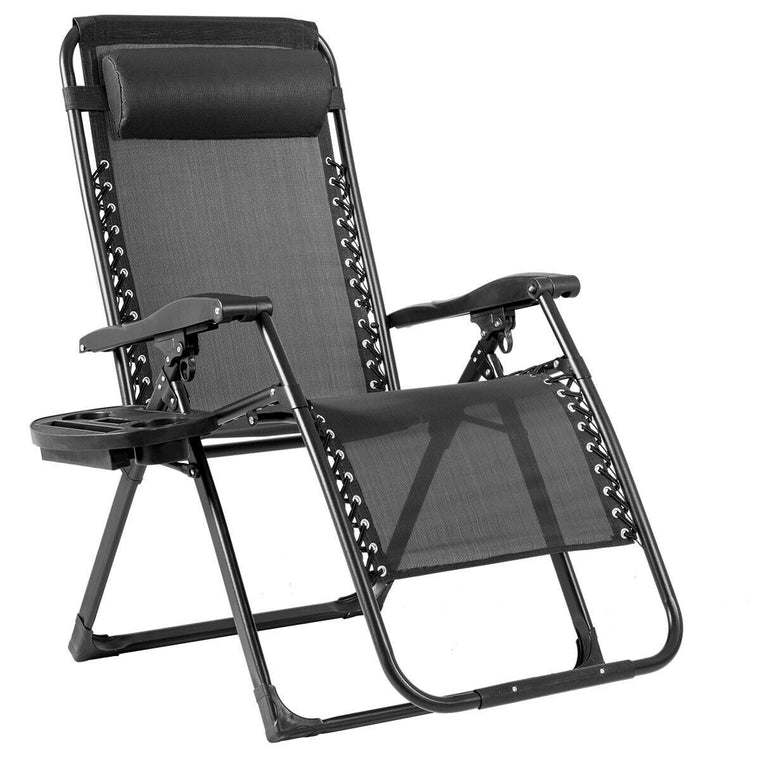 Zero Gravity Chair, 500-lb Capacity Oversized Recliner with Cup Holder - product view 1