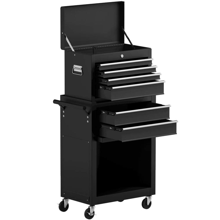 6-Drawer Rolling Tool Chest Removable Tool Storage Cabinet with Sliding Drawers - product view 1