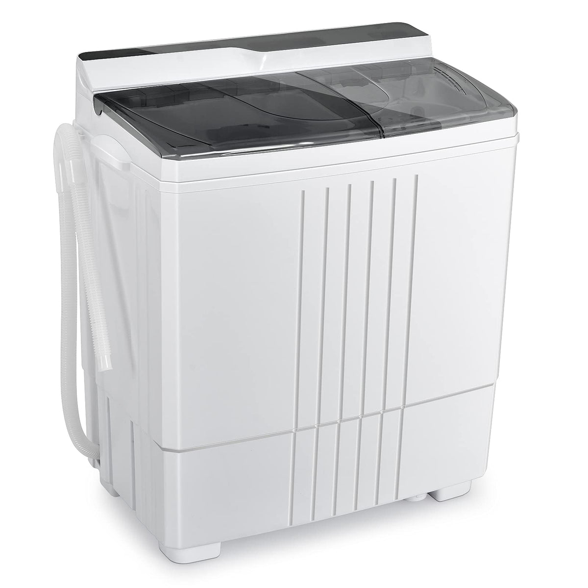 Compact Mini Laundry Washer for Apartment and Home (White & Gray) - product view 1