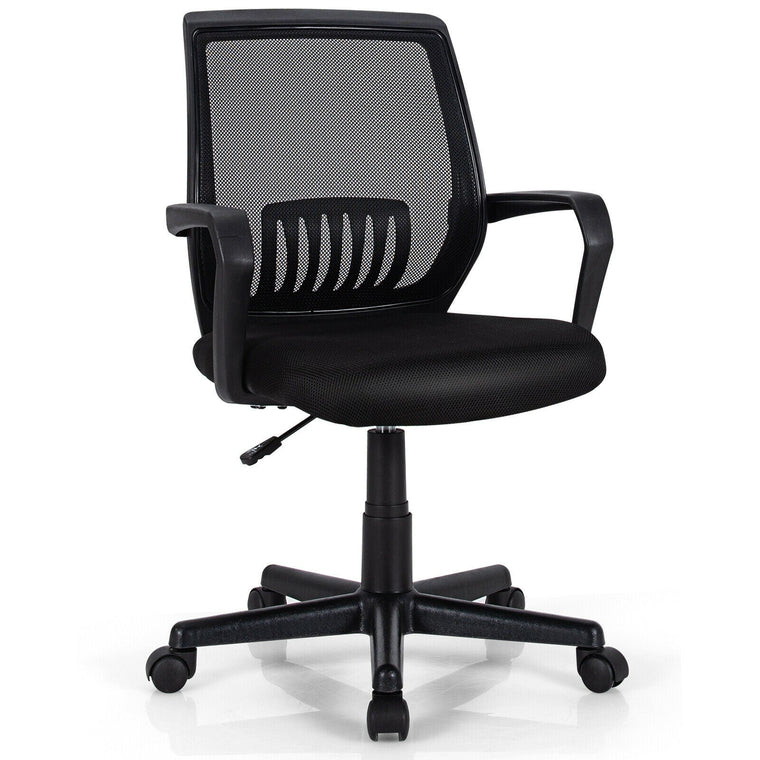 Mesh Office Chair, Mid Back Computer Desk Chair, Ergonomic Executive Chair - product view 1