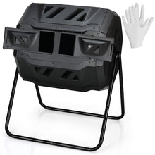 43 Gallon Composting Tumbler, Dual Chamber High Volume Compost with 2 Sliding Doors - product view 1