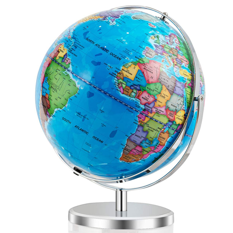 Desktop World Globe, Educational Geographic World Globe with LED Lights - product view 1