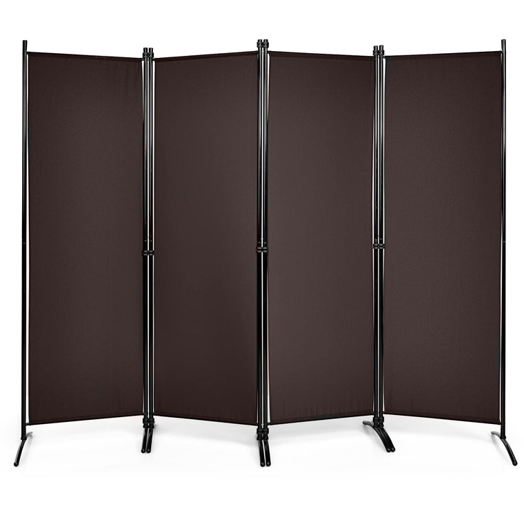 4 Panel Room Divider, 5.6Ft Folding Screen, Home Office Freestanding Tall Partition - product view 1