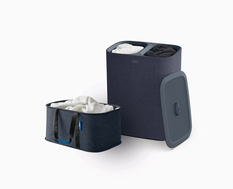2-piece Black Tota Twin 90L & Hold-All™ 35L Laundry Basket Set - product view 1
