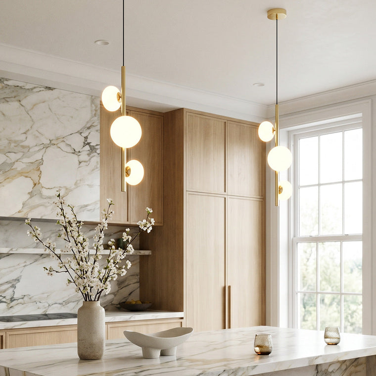 3 Light Linear Pendant Light Italian Creative Vertical Ceiling Light - product view 1