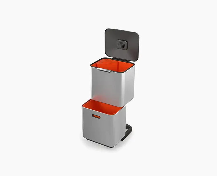 Totem Max 60L Stainless-steel Waste & Recycling Trash Can - product view 1