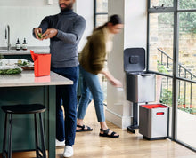 Totem Compact 40L Stainless-steel Waste & Recycling Trash Can - product view 3