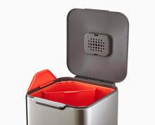 Totem Compact 40L Stainless-steel Waste & Recycling Trash Can - product view 5