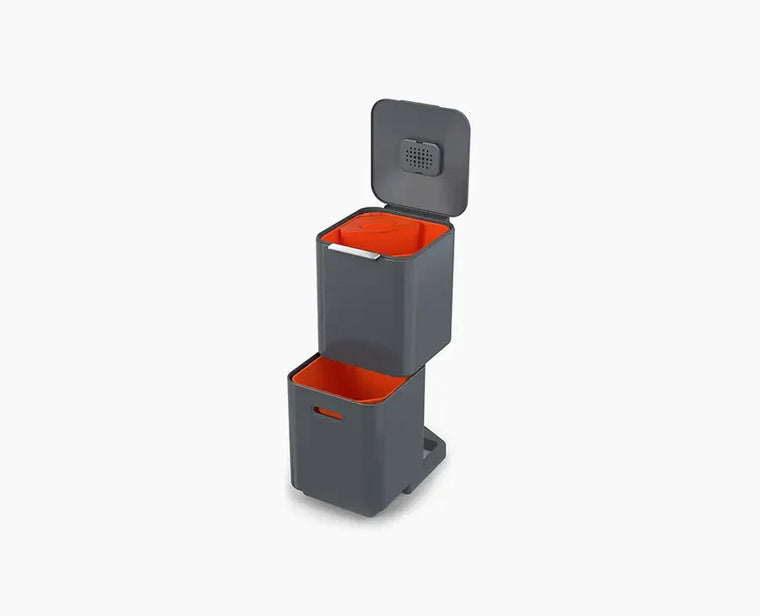 Totem Compact 40L Gray Waste & Recycling Trash Can - product view 1