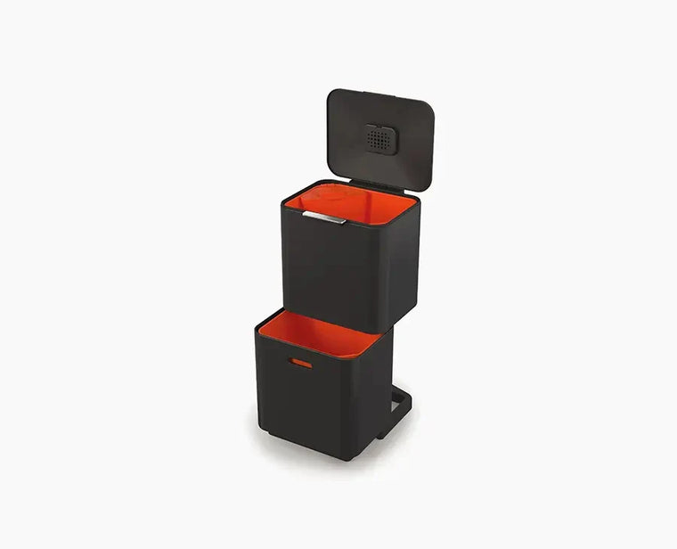 Totem Max 60L Black Waste & Recycling Trash Can - product view 1
