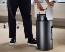 Arc™ 10L Easy-push Matt Black Pedal Trash Can Starter Set - product view 4