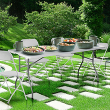 Folding Table, Off White - product view 3
