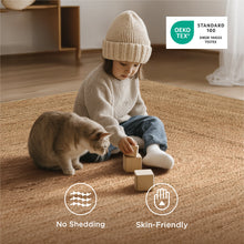 Faux Cashmere Print Jute-Look Area Rug - product view 5