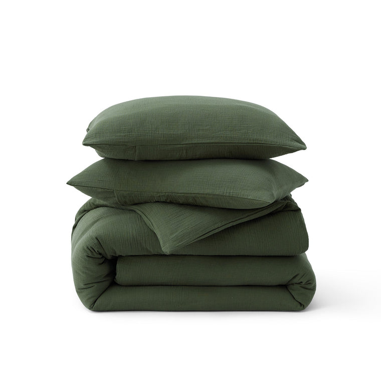 Rayon From Bamboo Cotton Muslin Duvet Cover Set - product view 1