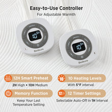 Luxury Jacquard Heated Mattress Pad - product view 7