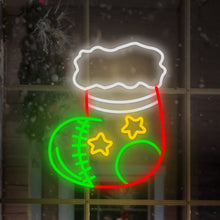 1 Piece Christmas Socks Decor Acrylic Artwork LED Neon Signs Lights - product view 6
