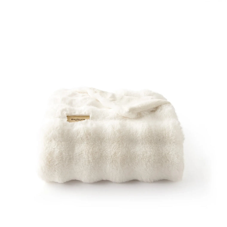 Bubble Faux Fur Blanket - product view 1