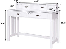 Writing Desk with 4 Drawer Computer Study Table - product view 8