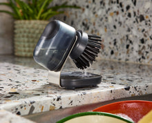 SinkTech™ Compact Soap Dispensing Dish Brush with Steel Stand & Extra Heads - product view 2