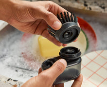 SinkTech™ Compact Soap Dispensing Dish Brush with Steel Stand & Extra Heads - product view 4