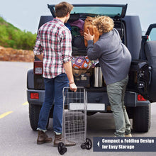 Jumbo Folding Shopping Cart for Grocery Laundry Book Luggage Travel - product view 2