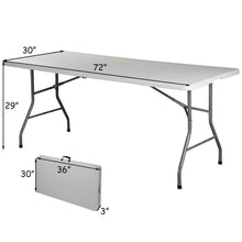 Folding Table, Off White - product view 6