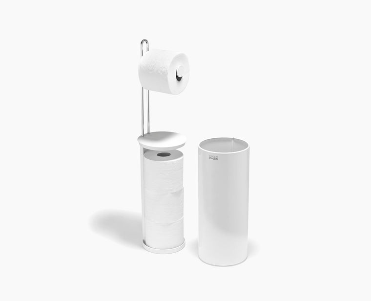 EasyStore™ Gloss White Concealed Toilet Paper Holder - product view 1