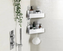 EasyStore™ 2-piece White Corner Shower Shelf Set - product view 2