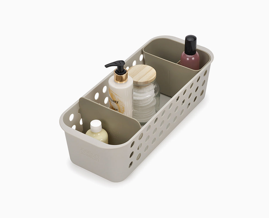 EasyStore™ Slimline Ecru Bathroom Storage Basket - product view 1