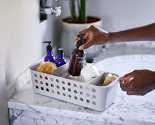 EasyStore™ Slimline Ecru Bathroom Storage Basket - product view 2