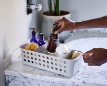 EasyStore™ Slimline Ecru Bathroom Storage Basket - product view 3