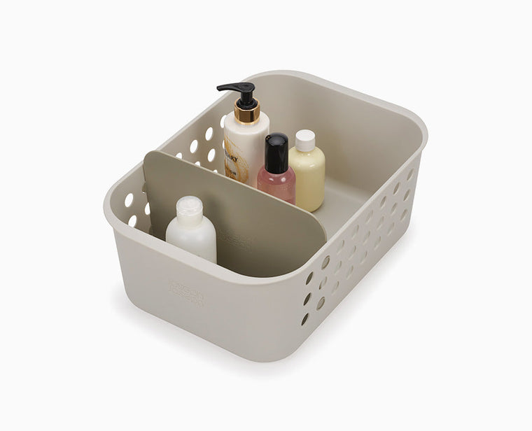 EasyStore™ Large Ecru Bathroom Storage Basket - product view 1