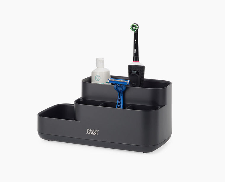 EasyStore™ Matt Black Bathroom Storage Caddy - product view 1
