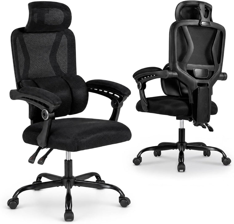 Mesh Office Chair, Ergonomic Computer Desk Chair w/Lumbar Support - product view 1