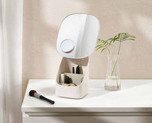 Viva Pedestal Mirror with Cosmetic Organizer - product view 3