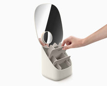 Viva Pedestal Mirror with Cosmetic Organizer - product view 4