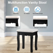 Makeup Dressing Table w/Lighted Oval Mirror and Touch Switch - product view 4