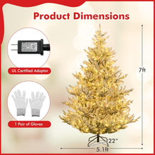 6FT / 7FT / 8FT Pre-Lit Snow Flocked Christmas Tree | Holiday Home Office Decoration - product view 8