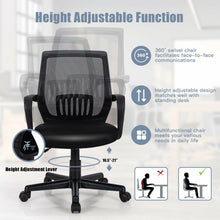 Mesh Office Chair, Mid Back Computer Desk Chair, Ergonomic Executive Chair - product view 7