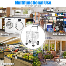 Jumbo Folding Shopping Cart for Grocery Laundry Book Luggage Travel - product view 4