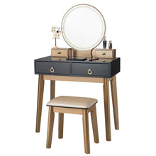 Vanity Set with Touch Screen Dimming Mirror, 3 Color Lighting Modes