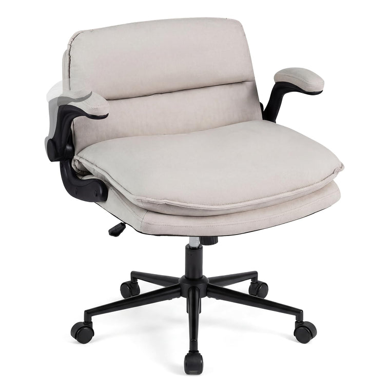Criss Cross Chair with Flip-up Arms & Wide Thick Padded Seat - product view 1