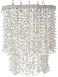 Drum Clamrose Seashell Pendant Lamp - product view 1